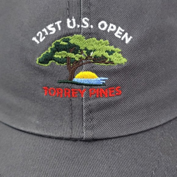 Torrey Pines US Open Golf Tournament USGA Member Golf Cap Slouch Dad‎ Hat Gray - Picture 2 of 7